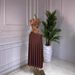 Women's Floral Print Sleeveless Dress With Waist Tie - Elegant Contrast Panel A-Line Dress_ecoleips.com