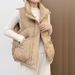 Down Vest For Women Five Star Cotton Vest All Match Winter Warm Jacket Vest_ecoleips.com