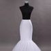 White Mermaid Tail Petticoat – Slimming Bridal Crinoline For Photography & Stage (Single Hoop Design)_ecoleips.com