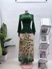 Women's Clothing Printed Two Piece Set Plus Size Loose Fashion New Pleated Skirt_ecoleips.com