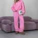 Women's Casual Hooded Sweatshirt And High-Waisted Jogger Pants Set, Soft Two-Piece Loungewear Outfit_ecoleips.com