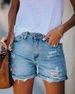 Women's Clothing Shorts Straight Pants Washed Holes Versatile Women's Jeans_ecoleips.com