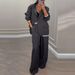 Women's Casual Suit Set Trendy Oversized Blazer With Wide Leg Pants Two Piece Outfit For Fall Winter_ecoleips.com