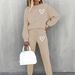 Women's Fashion Casual Sportswear Set Simple Print Essential For Vacation_ecoleips.com