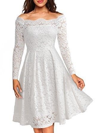 2025 European And American Cross-border Women's Clothing Autumn Sexy Lace Off-shoulder Dress_ecoleips.com