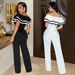 Women’s Clothing Fashion Women's Sleeveless Deep V Jumpsuit Solid Color New_ecoleips.com