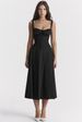 Women's Floral Print Dress Summer Spaghetti Strap A-Line Slip Beach Vacation Flowy Casual Maxi Mini Dress_ecoleips.com