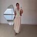 Fashionable Elegant Women's Two Piece Set Chiffon Dress And Vest Top_ecoleips.com