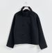 "Edgy Cropped Pea Coat For Women - Stand Collar & Button Detail, Streetwear Chic In Dark Tones (Black, Coffee, Khaki, Grey, Navy)"_ecoleips.com