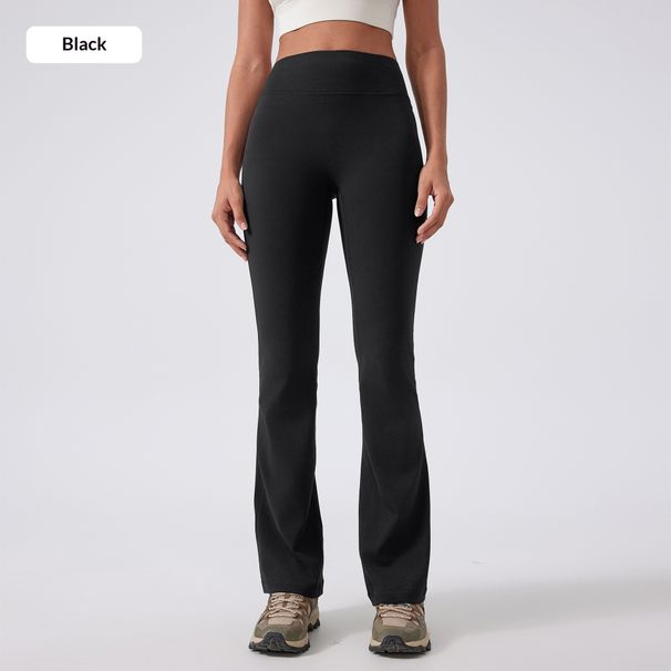 New High Waisted, Figure Flattering, Casual, Sporty, Fitness, No Embarrassing Seams, Butt Lifting, Yoga, Slightly Flared Pants DAW188_ecoleips.com