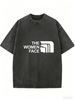 Women's Vintage Washed T-Shirt, Casual Oversized Short Sleeve Crew Neck Summer Top_ecoleips.com