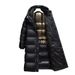 Women's Clothing New Winter Style Black And Gold Down Jacket, Short And Long, Thickened, Hooded, Simple, Unisex, Couple's Glossy Coat, Trendy._ecoleips.com