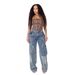 Women's Clothing Star Tassel Raw Edge Loose Straight Casual Pants Women_ecoleips.com
