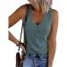 9 Colour Casual Chic Ribbed Tank Top - Everyday Sleeveless V-Neck Slight Stretch Durable Easy Care All-Season Essential_ecoleips.com