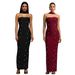 Women’s Elegant Rhinestone Bodycon Dress – Strapless Bandage Dress For Evening Party & Formal Occasions_ecoleips.com