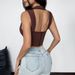 Cross-border Foreign Trade Simple Sexy Hot Girl Underwire Fishbone Clasp Tight-fitting Push-up Backless Scissor-neck_ecoleips.com