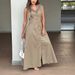 Women's Clothing Casual Elegant Sleeveless Long Dress Shirt Front Button Single Breasted Slim Fit_ecoleips.com