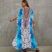 Women's Rayon Printed Beach Cover-Up Dress – Lightweight Loose Fit Swimwear Cover-Up, Bikini Wrap, Sun Protection Long Dress, One Size Fits Most_ecoleips.com