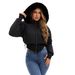 Women's Clothing Warm Cotton Puffer Jacket With Faux Fur Hood - Stylish Winter Coat For Streetwear & Casual Outfits (Black, White-Grey, Brown)_ecoleips.com