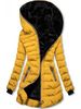 Winter Women's Slim-Fit Fleece-Lined Hooded Coat – Thickened Polyester Puffer Jacket For Cold Weather (Red/Yellow/Grey/Black)_ecoleips.com