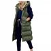 solid color hooded long cotton vest casual fashion single breasted sleeveless jacket for women MJ6587_ecoleips.com