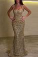 Glitter Halter Neck Party Dress For Women - Elegant Long Sleeveless Bodycon Dress With Slit, Stretchy Waist, Perfect For Vacation, Beach, Date Night_ecoleips.com