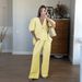 Women's Summer Vacation Clothing Set Short Sleeved T-Shirt And Pants_ecoleips.com