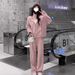 Autumn Outfits Petite Women: A Complete Casual Set Of 2025 New Fashionable Youthful Sweatshirt Sports Suits For Ladies_ecoleips.com