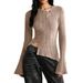 Aria Basics Aria Basics European American Cross-border Foreign Trade Autumn And Winter New Women's Clothing, Solid Color Casual Fashion Trendy_ecoleips.com