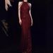European American Style Sexy Halter Neck Chain Bodycon High Waist Long Sequin Dress Formal Evening Party Gown Sequined Dress_ecoleips.com