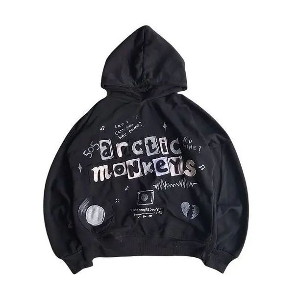 Men Women Y2K Spring Street Style Hoodie Loose Pullover Sweatshirt American Cross Border New Appliqué Print_ecoleips.com