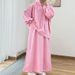 Women’s Clothing Spring New Long Sleeve Fashion Casual Hooded Loose Sweater Two piece Set_ecoleips.com