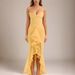 Fashion Design Women Sleeveless Dress Irregular Hem Mesh Suspender Dress Ruched See Through Mesh Casual Party Dress_ecoleips.com