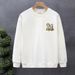 FW25 Matching Couple Cotton Crew Neck Sweatshirt - His & Hers_ecoleips.com