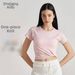 Women's Seamless Yoga T-Shirt Short Sleeve Thin Summer High End Pilates Fitness Training Wear Polyester_ecoleips.com