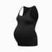 Women's Clothing Solid Color Slim Round Neck Thin Breathable Outside Pregnant Nursing Camisole Vest_ecoleips.com