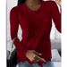 Women's Clothing Lace Long Sleeved Tops American Style Autumn Winter New Hot Selling_ecoleips.com