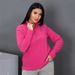 New Fashion Long-sleeved Women's Clothing European And American Casual Solid Color Lapel Sweater Autumn And Winter Thickened Zipper Collar Top_ecoleips.com