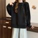 Irregular Double-zipper Hooded Sweatshirt Spring Style, Plus-size Design For Slightly Plump Women, Covers The Belly,_ecoleips.com