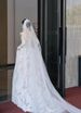 Vintage Lace Wedding Dress – Off-Shoulder A-Line Bridal Gown With Small Train, Boho Forest Bridal Dress For Outdoor Ceremony, Guest Welcome Dress_ecoleips.com