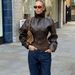 Women's Clothing Women's Slim Fit High Neck Zipper Fishbone PU Leather Jacket Solid Color Style Autumn Winter_ecoleips.com
