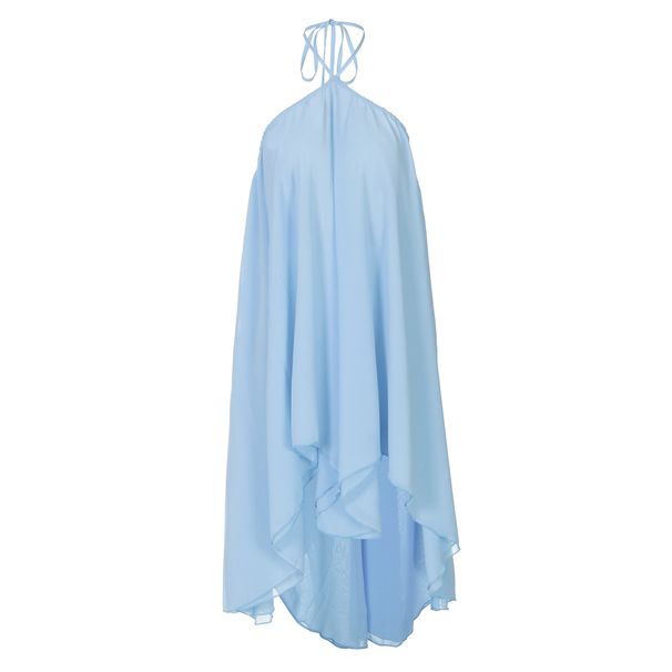 2025 Summer New European And American Women's Fashion Pure Desire Backless Low-Cut Lace-Up Mesh Breathable Loose Strap_ecoleips.com