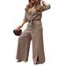 Women's Clothing Women's Long Sleeved Top For Business Casual Button Down Hem With Pockets European And American Style_ecoleips.com