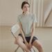 Mesh Splicing Yoga Clothes Women Quick Dry Sports Tops Short Sleeve Slim Running Training Summer T-shirt_ecoleips.com