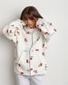 Cherry Print Sweater Jacket Street Style Fashion Trendy Brand Loose And Versatile Sports, Hoodie_ecoleips.com