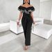 Women's Clothing Temperament Jumpsuit Fashionable Wide Leg Pants_ecoleips.com