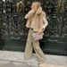 Faux Fur Vest For Women - Stylish Open Front Jacket With Lapel Collar, Streetwear Chic, Winter Fashion, Polyester Blend, XS/S/M/L_ecoleips.com