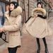 Trendy Detachable Faux Fur Hooded Puffer Jacket For Women - Winter Warm Oversized Polyester Coat With Windproof Design (6 Colors & 5 Sizes)_ecoleips.com
