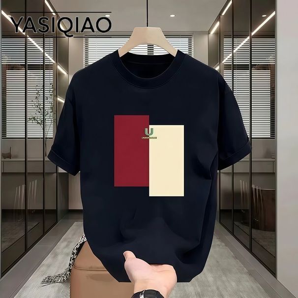 women's High-quality Round-neck Pullover Short-sleeved T-shirt_ecoleips.com