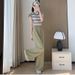 Suitable For All Seasons H348 Breathable Anti-Mosquito Yamamoto Women Thin High Waist Draped Casual Straight Spring Autumn Lazy Style Wide Leg_ecoleips.com
